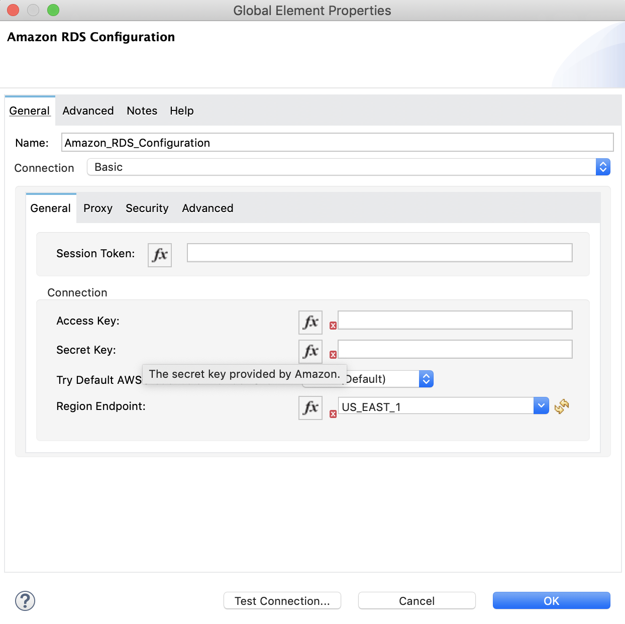 Create DB Instance Configure