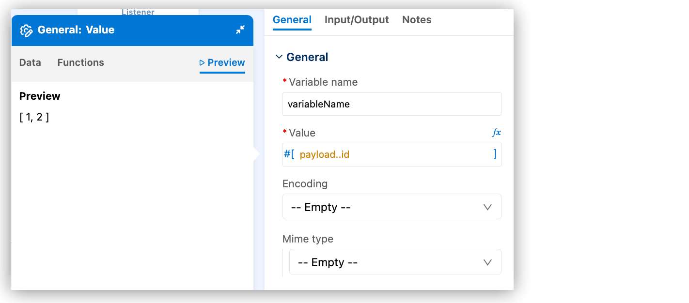 Preview modified sample data