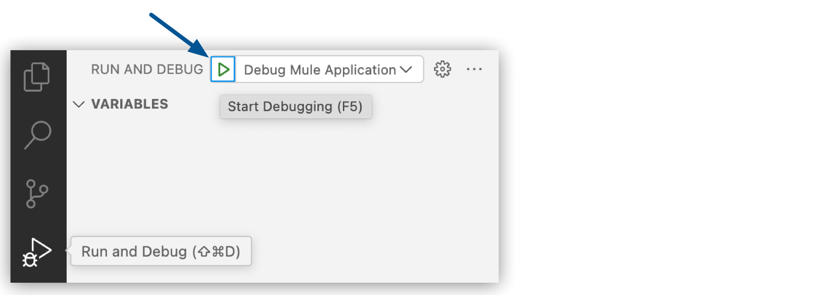 Run the debugger.