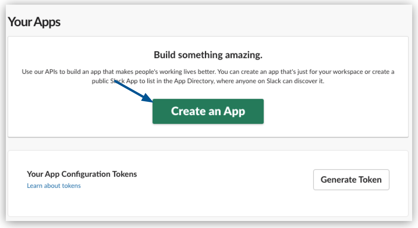 Create an App in Slack