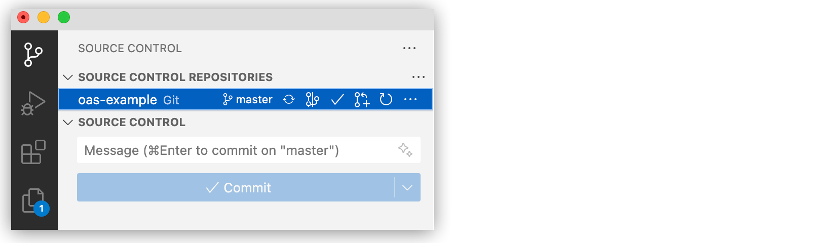 Project source control using the Anypoint SCM