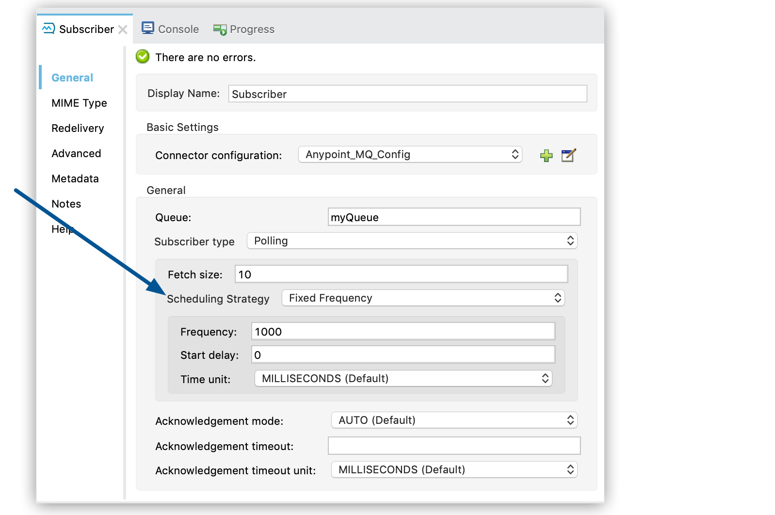 Fixed Frequency Scheduling Strategy