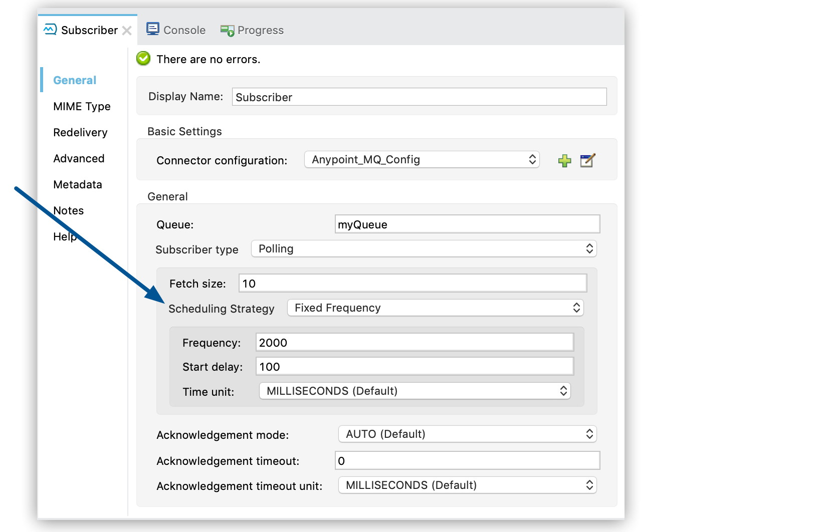 Fixed Frequency Scheduling Strategy