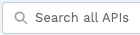 Search by API name search box