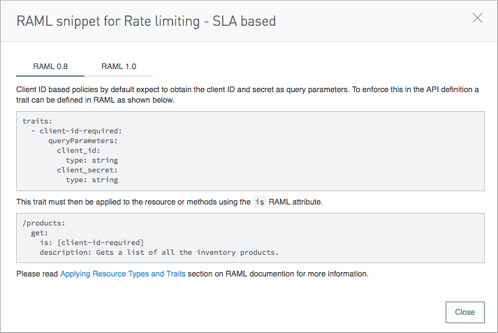 snippet rate limiting