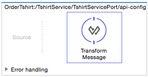 *Source* section of the APIkit backend flow empty.