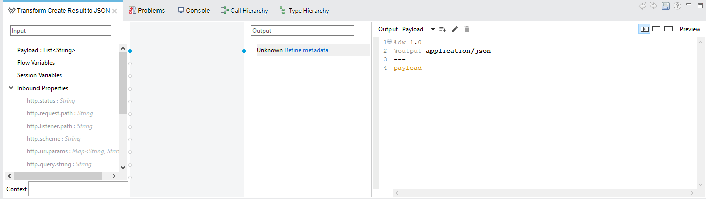 User to JSON Transformer