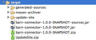 Folder structure of the refreshed target folder