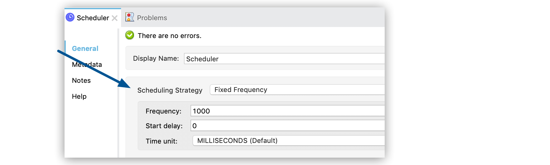 Default values for the scheduling strategy