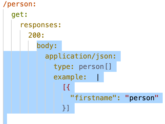 A code snippet that demonstrates a JSON object with a key named firstname.