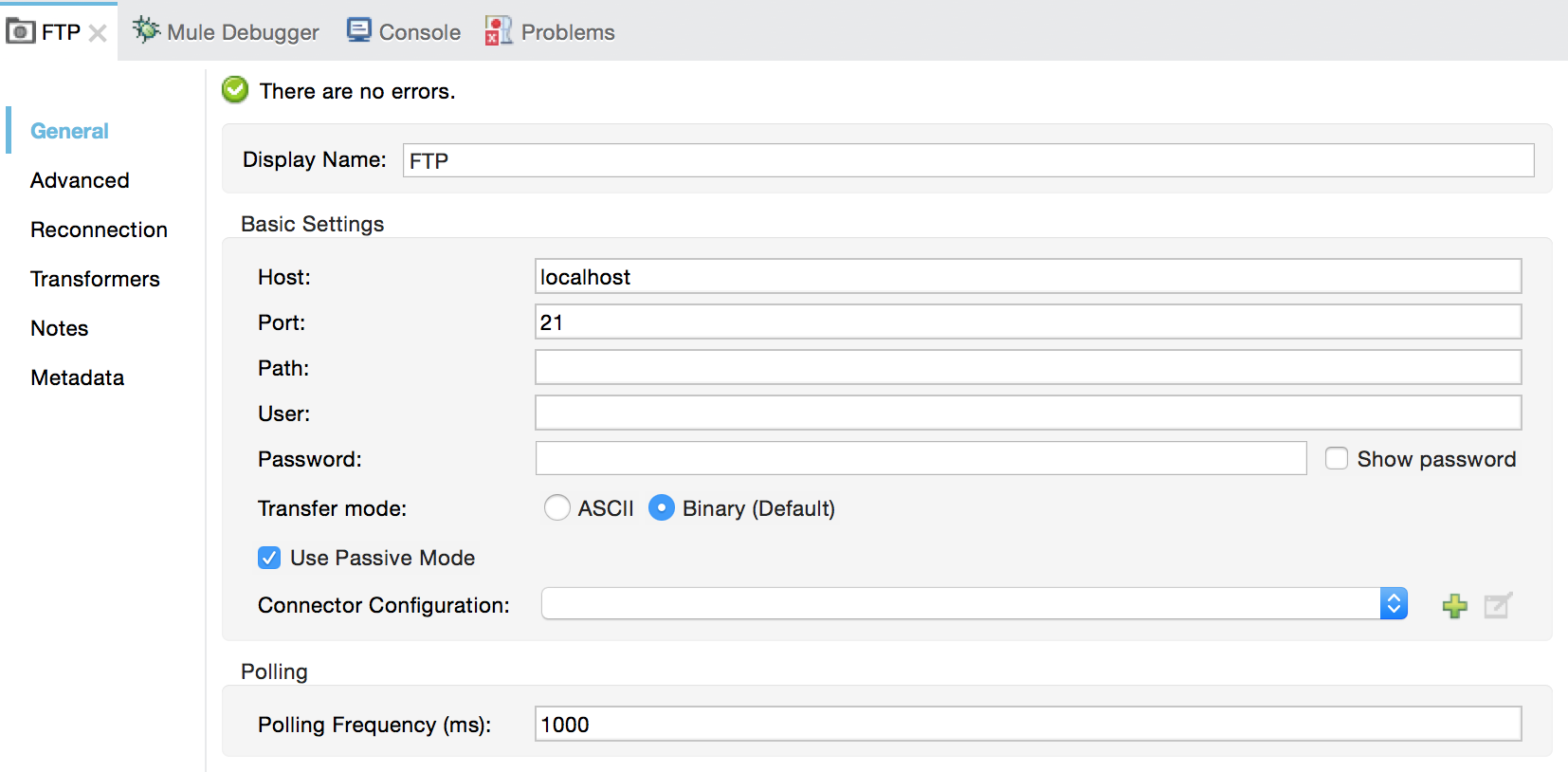 ftp-connector inbound