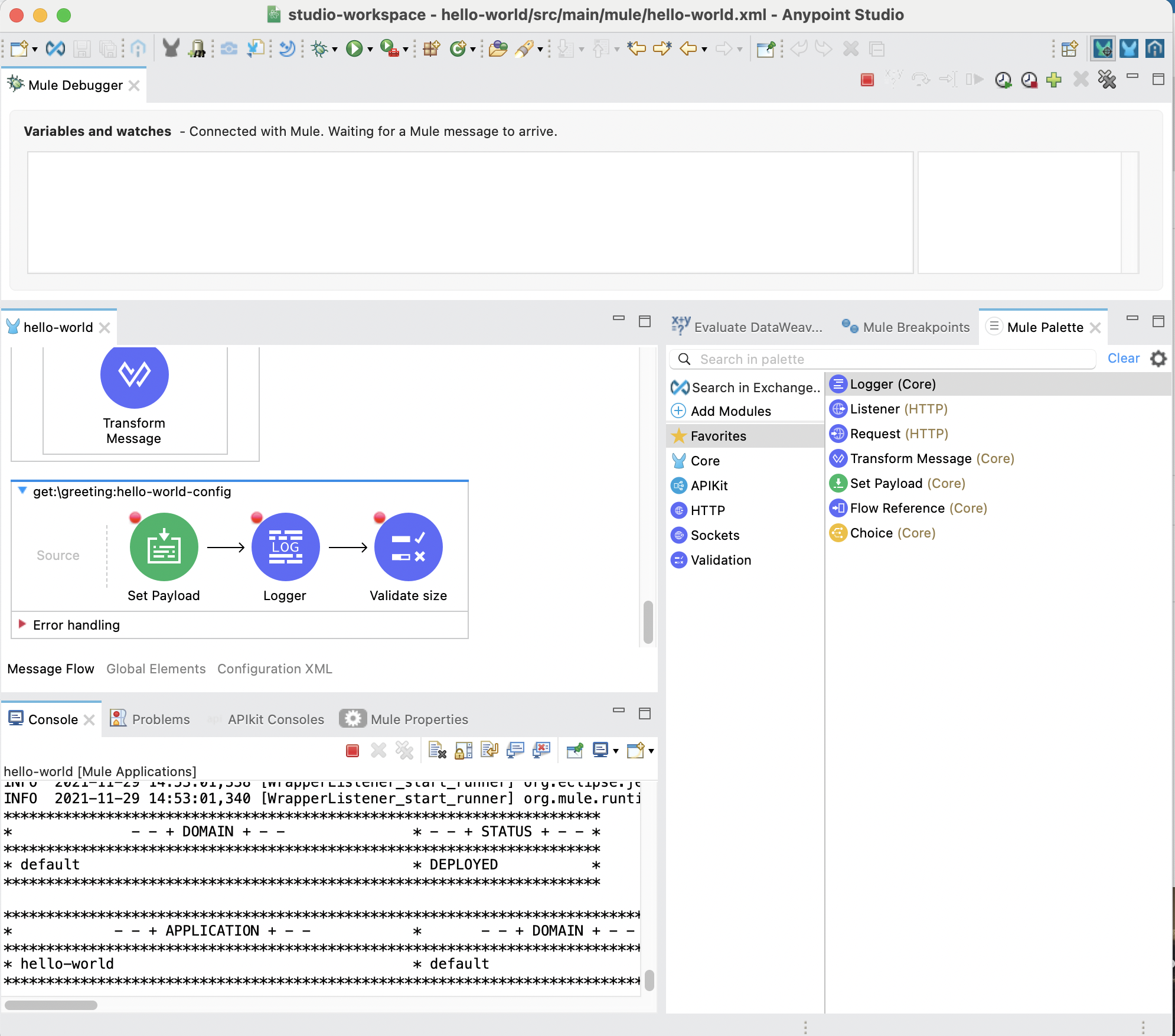 Studio in Debugger view