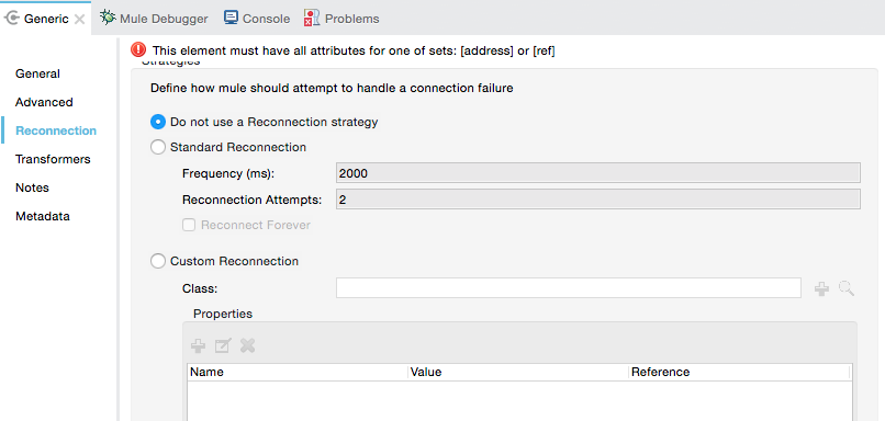 Generic reconnection properties