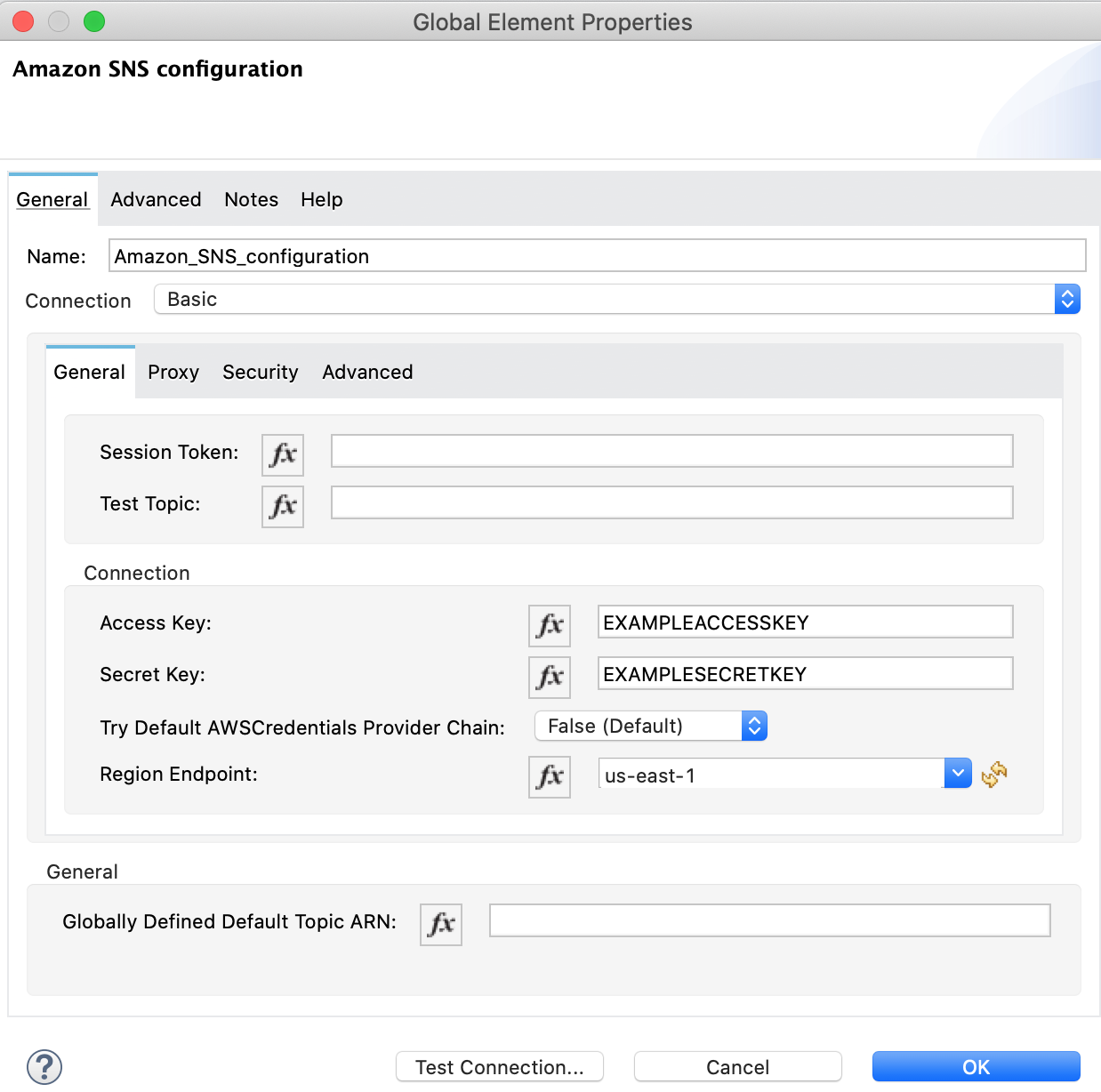 グローバル要素のプロパティ