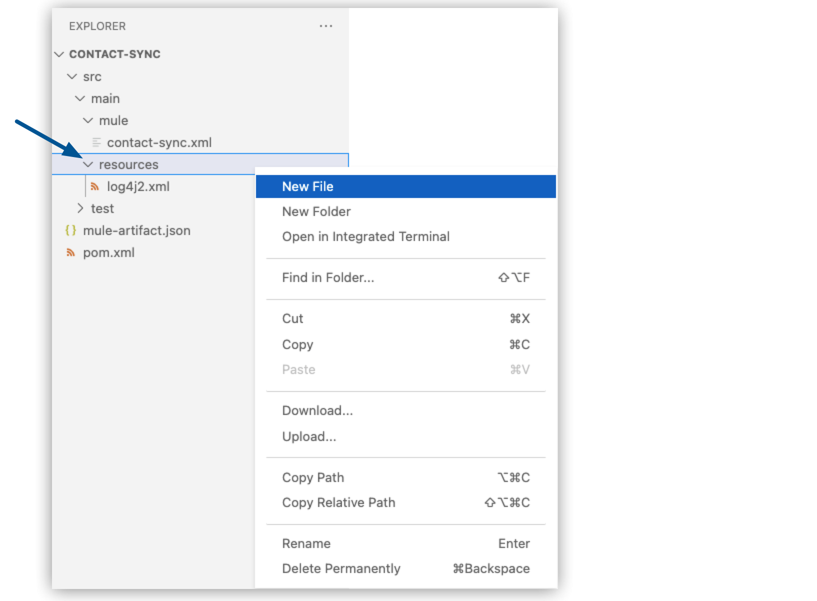 contact sync integration new file