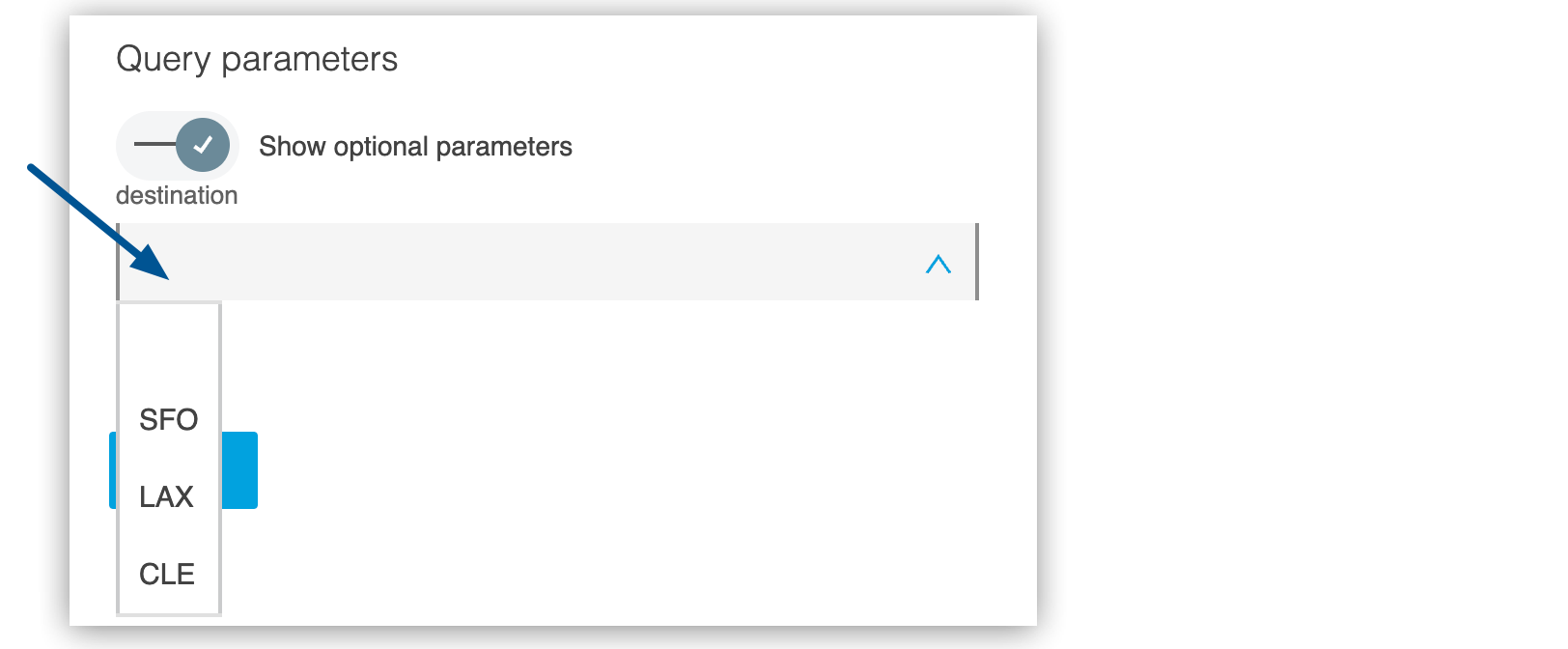 API Console 内で強調表示されている値