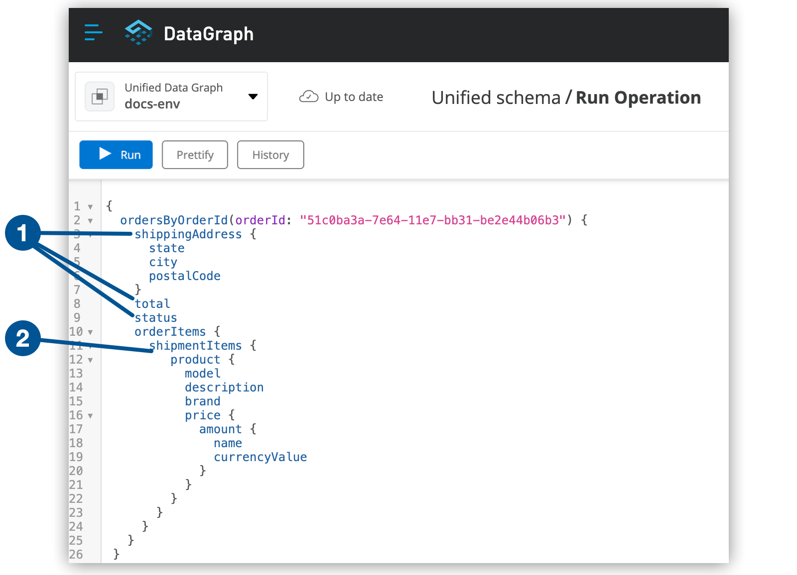 1 つのクエリで 2 種類の API を照会