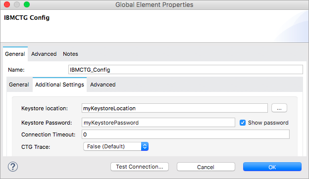 コネクタの設定