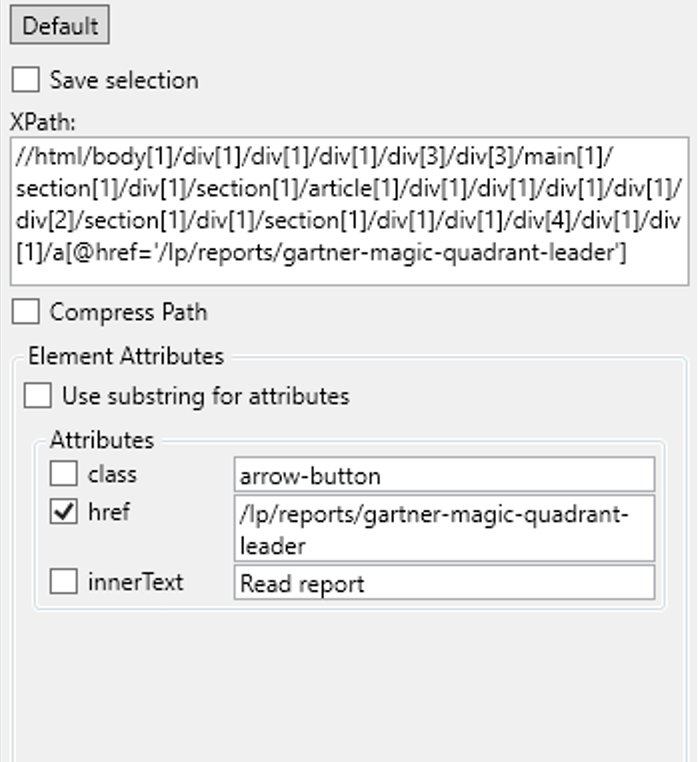「Add Attribute to XPath (XPath に属性を追加)」