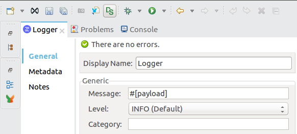 [Logger] プロパティウィンドウ