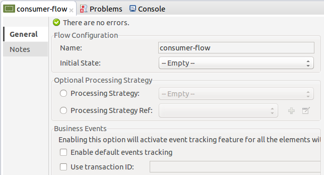 Consumer flow configuration