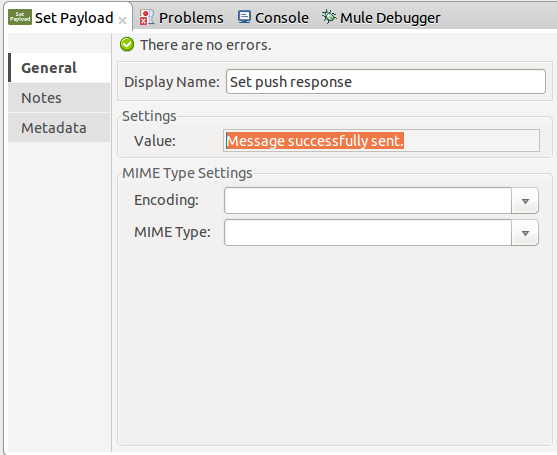 Producer response configuration