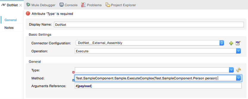 dotnet connector properties