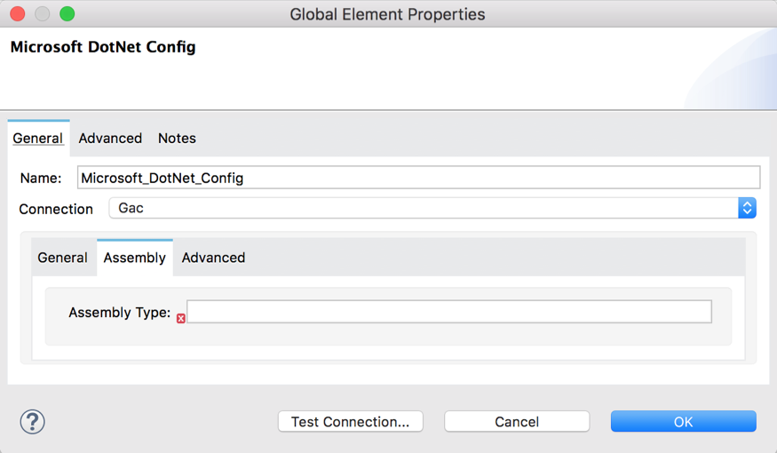 Global assembly cache connection type with Assembly tab selected