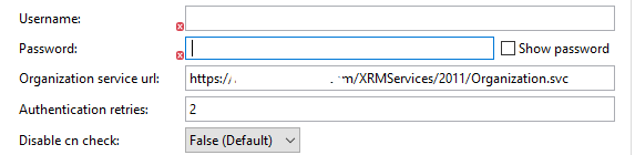 Credentials configuration