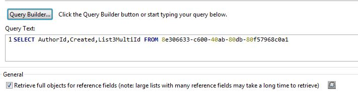 Example query text