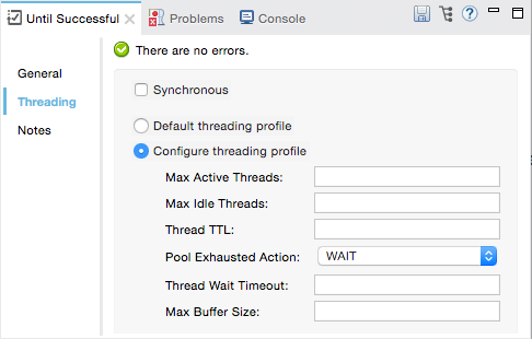 Configure Threading Profile