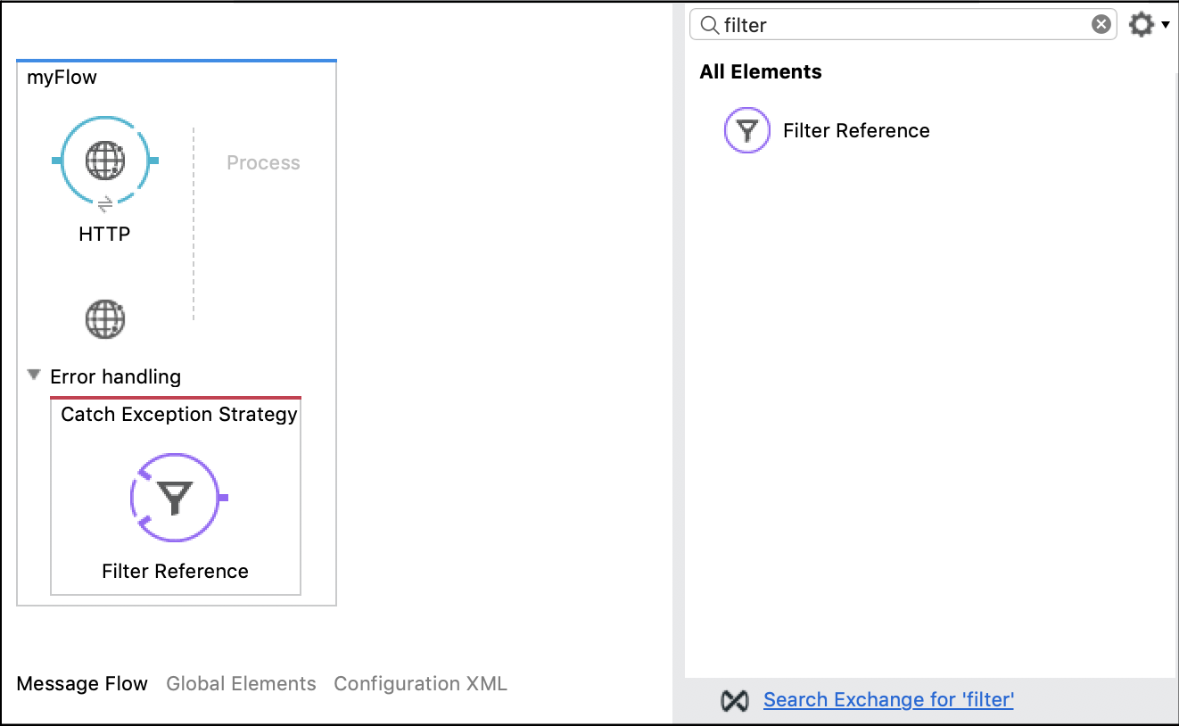 exception filter flow