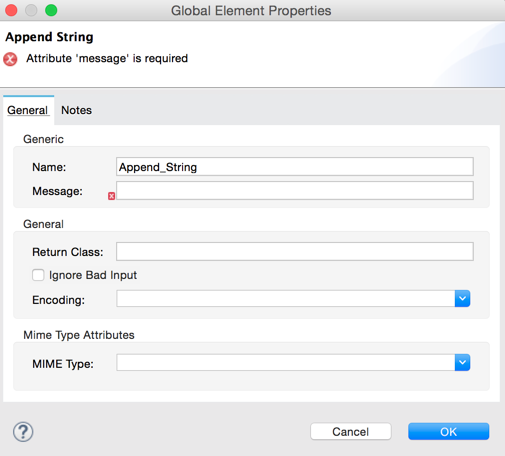 example ge for append string