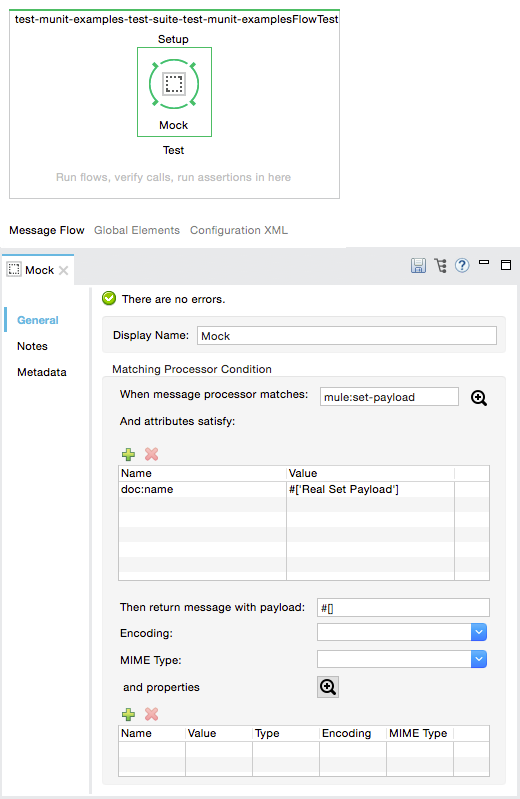 mock when message processor attributes