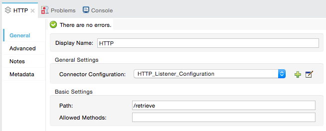 objectstore http config props for retrieve endpoint