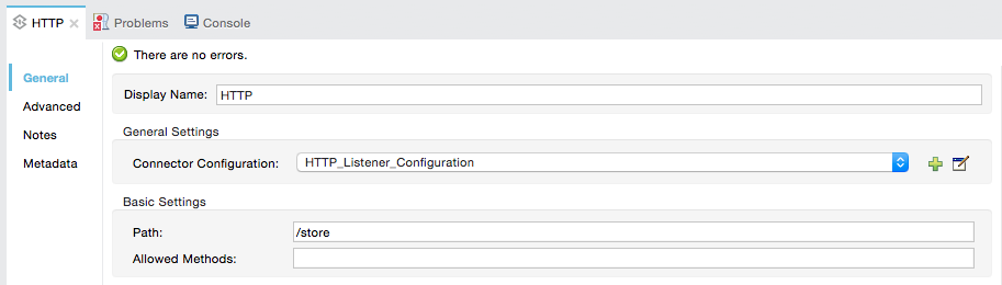 objectstore http config props for store endpoint