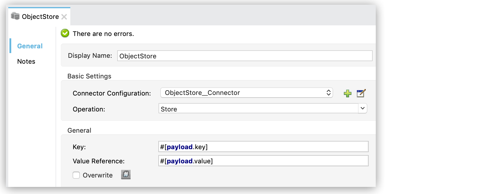 ObjectStore properties in Studio 6