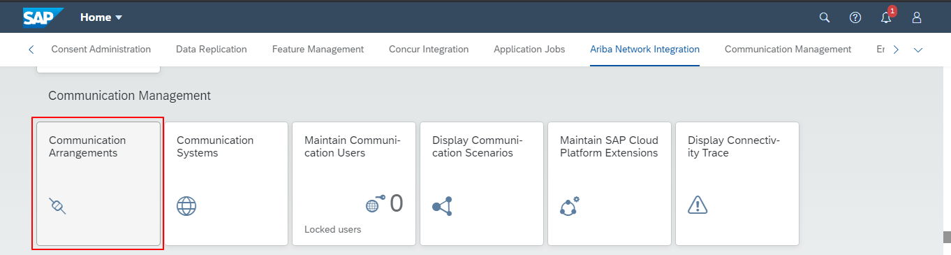 SAP S/4HANA Create Communication Arrangement