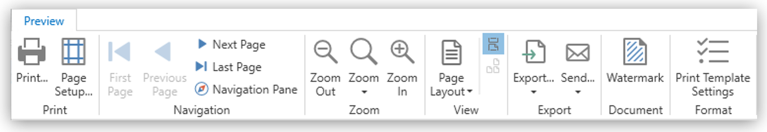 The Print Workflow menu