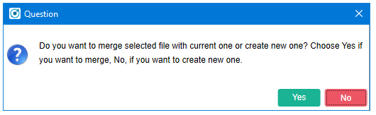 Merge or create new BPMN dialog box