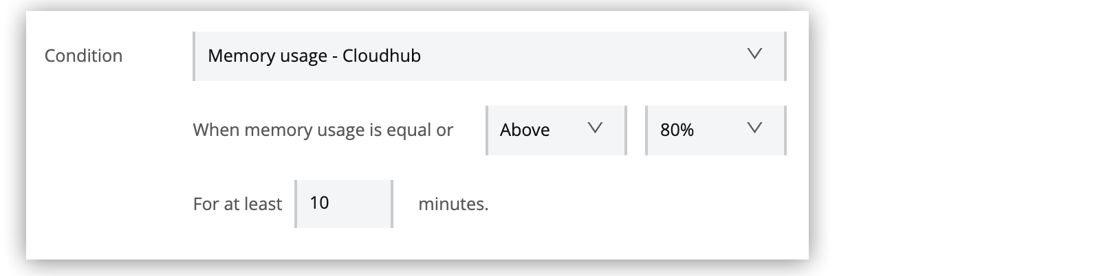 Memory usage - Cloudhub