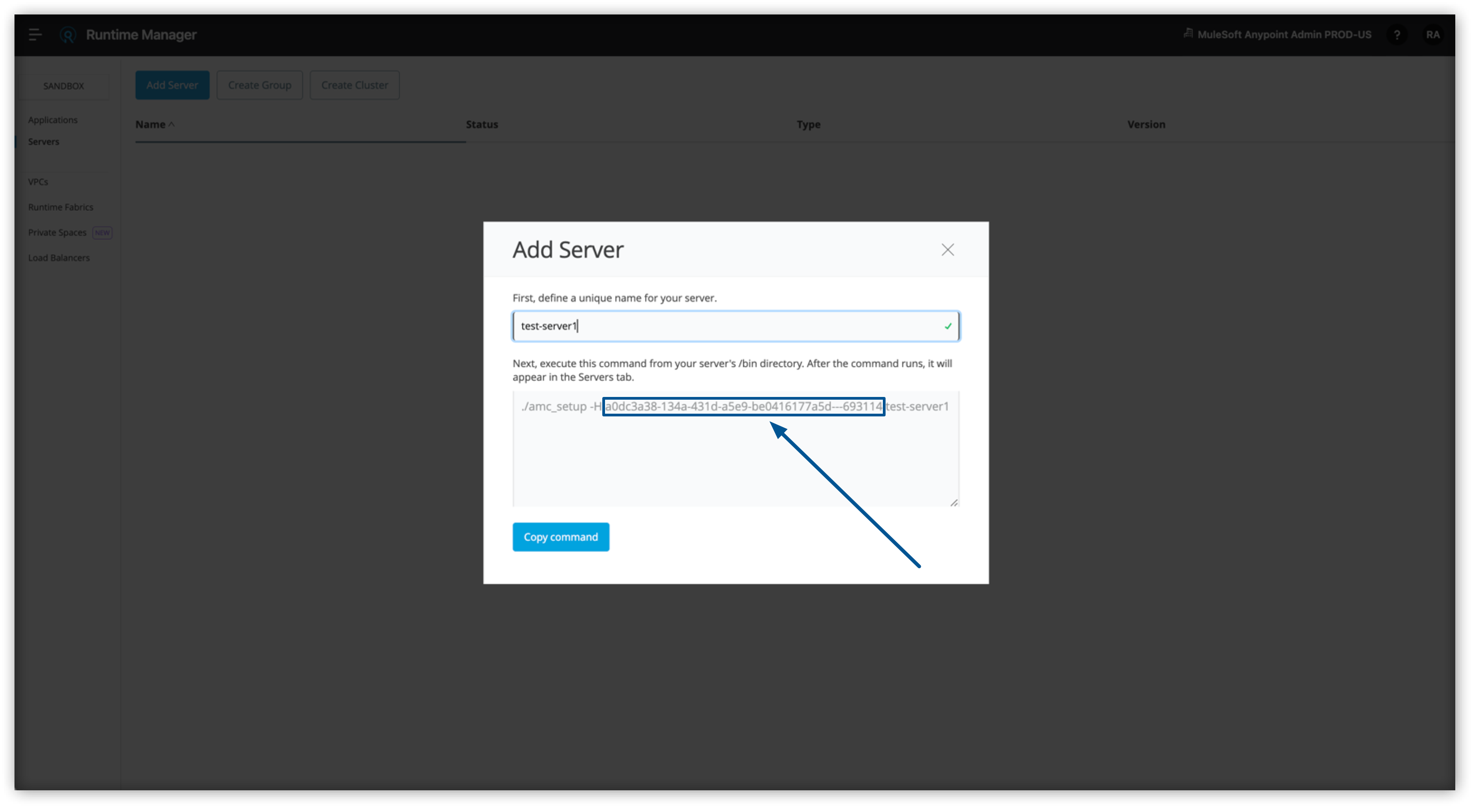 Add Registration Token