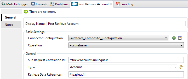 Post Retrieve Account Config