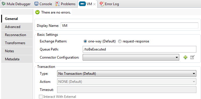 Post VM config