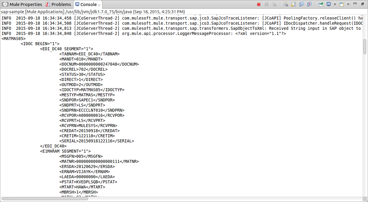 SAP Inbound IDoc Runtime Console