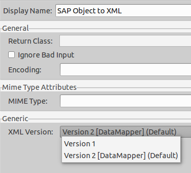 SAP Migration V1 Transformer