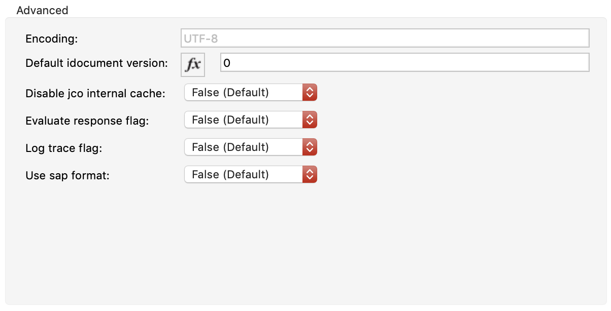 Fields in Advanced tab of global element properties window