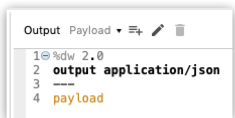 Transform Message component that converts the output of the Create Channel operation to JSON format