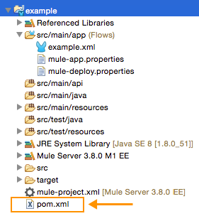 A file explorer window showing the files and folders for a Java project