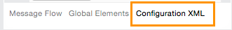 An orange button labeled Configuration XML